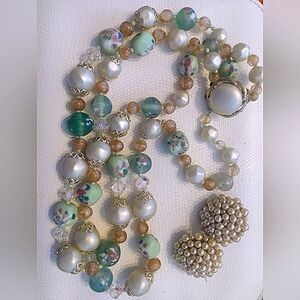 50's necklace & earrings!